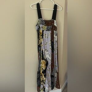 Anthropologie Maeve Lavender Floral Maxi Dress